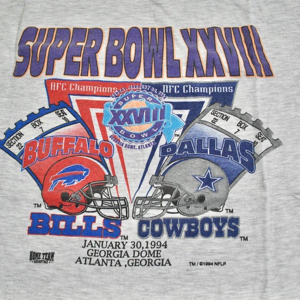 Dallas Cowboys Buffalo Bills Super Bowl Shirt Collection Tee - Picture 1 of 4